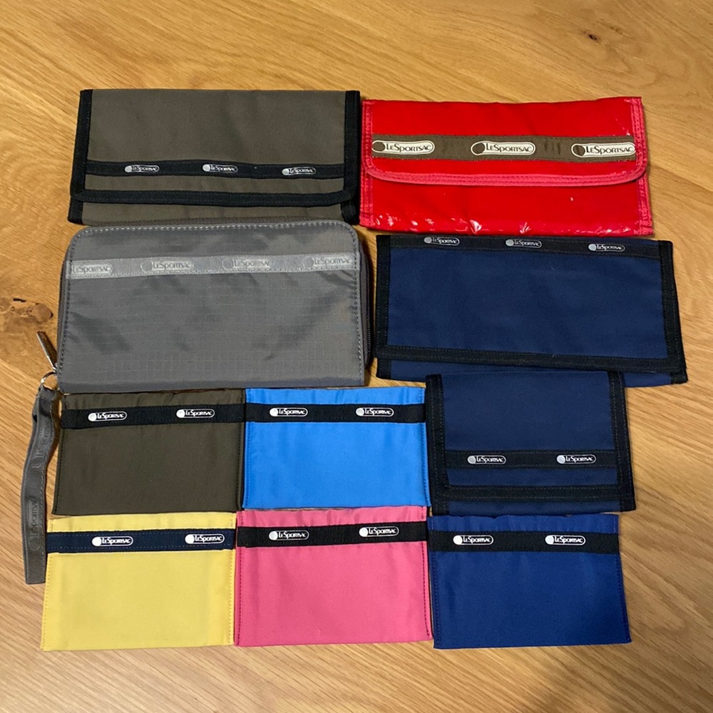LeSportsac Wallet and Coin Pouch Bundle of 10